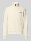 Napapijri Relaxed Fit Sweatshirt aus elastischem Baumwoll-Mix Offwhite