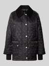 Barbour kurtka pikowana o kroju regular fit z aksamitnym kołnierzem model 'BEADNELL' Czarny