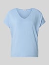 s.Oliver RED LABEL relaxed fit T-shirt van viscosemix Lichtblauw