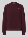 Lacoste Relaxed Fit Sweatshirt aus Baumwoll-Mix Bordeaux