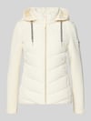 Christian Berg Woman Selection Slim Fit gewatteerd jack met gevoerde opstaande kraag Offwhite