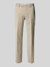 Tiger of Sweden Straight fit pantalon met wol Model 'Tenuta' Zand