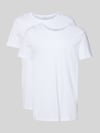 Christian Berg Men T-Shirt aus reiner Baumwolle im 2er-Pack Weiss