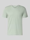 Tom Tailor Regular Fit T-Shirt aus reiner Baumwolle Lind