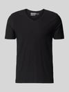 MCNEAL T-Shirt mit V-Ausschnitt Black