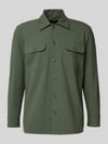 Matinique Regular fit overhemdjack met kentkraag, model 'Damo' Olijfgroen