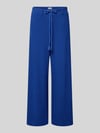 ICHI Wide Fit Stoffhose aus Viskose-Mix Modell 'Lumina' Blau