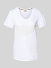 MOS MOSH T-Shirt mit Label-Detail Modell 'Gethi' Weiss