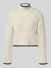 ONLY Regular Fit Strickpullover mit Turtleneck Modell 'CHICK' Offwhite