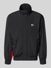 Tommy Jeans Regular Fit Blouson mit Logo-Stitching Black
