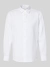 Selected Regular Fit Freizeithemd aus Leinen-Baumwoll-Mix Modell 'CLAY LINENBLEND' Weiss