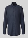OLYMP Modern fit zakelijk overhemd met extra lange mouw Marineblauw