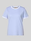 MOS MOSH T-shirt met labeldetail Model 'Molina' Lichtblauw