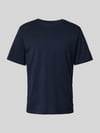 JACK & JONES T-shirt z detalem z logo model ‘ORGANIC’ Ciemnoniebieski