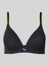 PUMA bh met logoprint en verstelbare bandjes Zwart