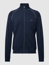 BOSS Sweatjacke mit Label-Stitching Modell 'Mix&Match' Dunkelblau