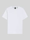 BOSS Green Regular Fit T-Shirt aus Baumwoll-Mix Modell 'TS_Union Tape' Weiss