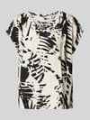 COMMA Blouse met V-hals Zwart