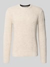 Tom Tailor Regular Fit Strickpullover aus Baumwoll-Mix Offwhite