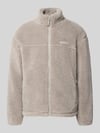 REVIEW Fleecejacke mit Label-Detail und Reißverschluss Hellgrau