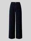 ONLY Wide leg corduroy broek van katoenmix model 'HOPE' Marineblauw