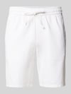 ONLY & SONS Szorty w kroju regular fit z mieszanki bawełny i lnu model 'LINUS' Biały