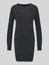 VERO MODA Tailliertes Strickkleid mit Rundhalsausschnitt Modell 'DOFFY' Black