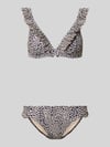 Shiwi Bikiniset in all-over look met ruches Beige