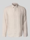 Selected Regular Fit Freizeithemd aus reinem Leinen Modell 'REGKYLIAN' Sand