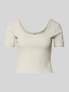 GUESS Activewear Cropped T-Shirt aus Lyocell-Mix Modell 'Circe' Schilf