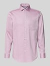 Seidensticker Regular Fit Businesshemd aus Baumwolle mit Kentkragen Fuchsia
