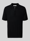 Selected Regular Fit Poloshirt aus reiner Wolle Modell 'TRAY' Black
