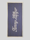 Tommy Hilfiger Sjaal van mix van modal en katoen met logo-opschrift Blauw