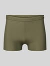 Calvin Klein Underwear Slim Fit Badehose mit Logo-Detail Khaki