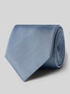 Willen Zijden stropdas van pure zijde (7,5 cm) Jeansblauw