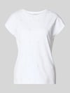Christian Berg Woman T-shirt met ronde hals en stitchings Wit