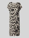 Soyaconcept Midikleid mit Kordelzug und V-Ausschnitt Modell 'MARICA' Black