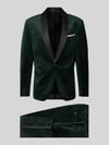 Lindbergh Slim Fit Anzug aus Samt Dunkelgruen