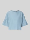 Weekend Max Mara Top bluzkowy o skróconym kroju z dodatkiem bawełny model 'BREAK' Jasnoniebieski