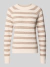 VERO MODA Regular fit pullover met strepen model 'DOFFY' Zand
