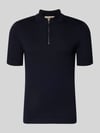 ONLY & SONS Regular Fit Poloshirt aus Viskose-Mix Modell 'WYLER' Dunkelblau