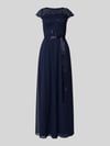 SWING Abendkleid mit Paillettenbesatz Marine