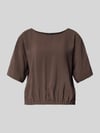 OPUS Blouseshirt van modalmix model 'Seira' Donkerbruin