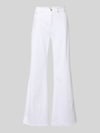 MAC Flared Fit Jeans im 5-Pocket-Design Weiss