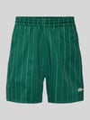 BLKVIS Shorts mit Streifenmuster und elastischem Bund Dunkelgruen