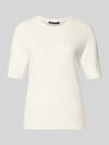 Betty Barclay Strickshirt aus Viskose-Mix mit Rundhalsausschnitt Offwhite
