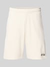 REVIEW regular fit sweatshorts met labelstitching Offwhite
