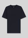 BOSS Regular fit t-shirt van puur katoen model 'Thompson 02' Marineblauw