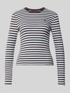 ONLY Regular Fit Langarmshirt aus Baumwoll-Mix Modell 'VAL' Hellblau Melange