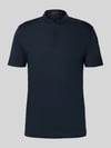 DRYKORN Slim Fit Poloshirt mit Stehkragen Modell 'LOUIS' Dunkelblau